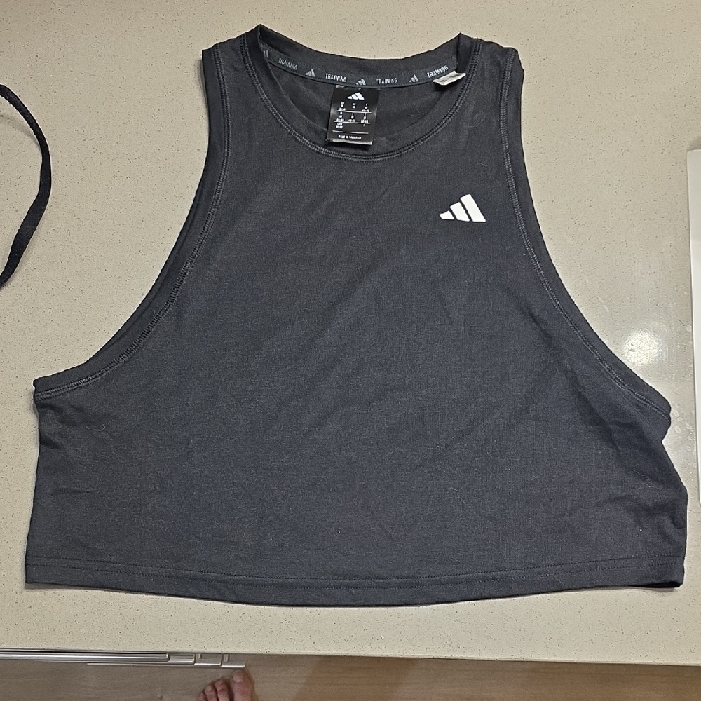 Adidas Charcoal Sleeveless Top